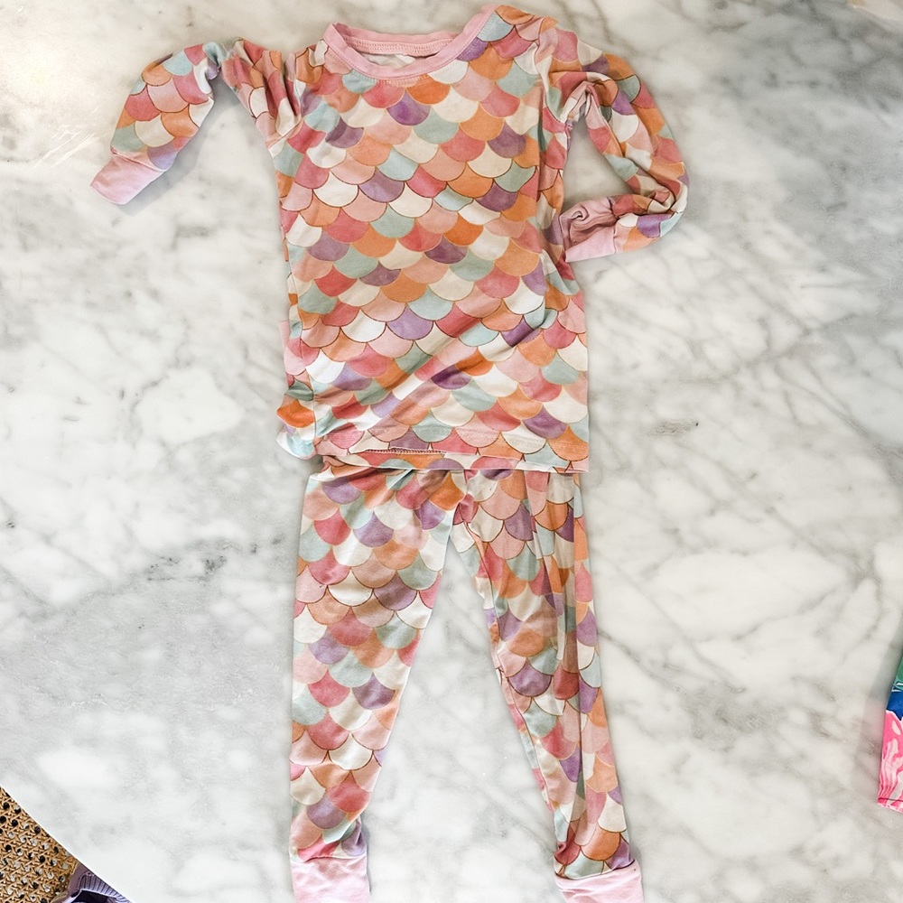 Little Sleepies Mermaid Scales Pajama Set 18-24 Months